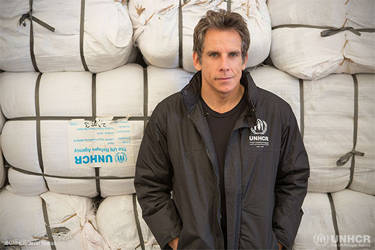 UNHCR Goodwill Ambassador Ben Stiller visits Syrian refugee families.